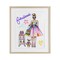 Stupell Industries Fabulous Girl & Dog Framed Print Under Glass, design by Jess Stempel